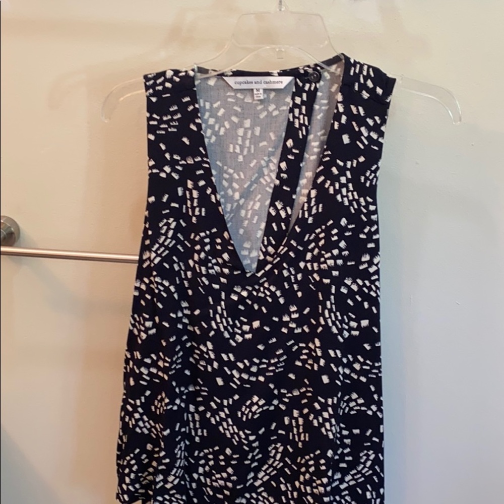 Blue romper, cupcakes and cashmere, never worn,